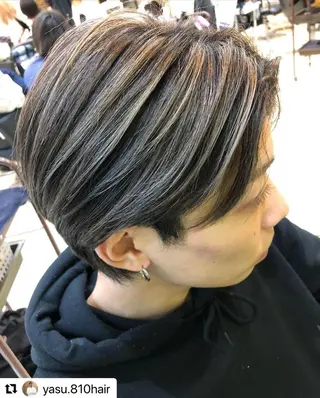 ショート カラー パーマ メンズ 🩷Eny terrace🩷のヘアスタイル