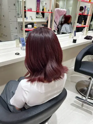 セミロング カラー 💟RINNA 艶カラー💟のヘアスタイル