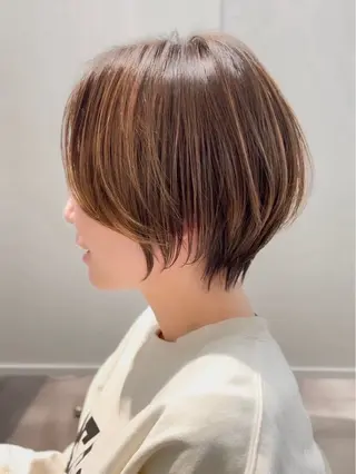 ショート 🌱ボブ／艶髪／ 縮毛矯正🌱茉奈のヘアスタイル