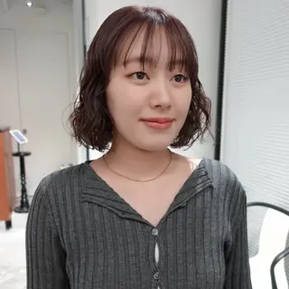 ショート カラー パーマ ヘアアレンジ 🌐サトウ リョウ🌐のヘアスタイル