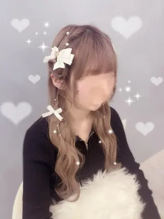 ロング ヘアアレンジ 岡本 葵朱花のヘアスタイル