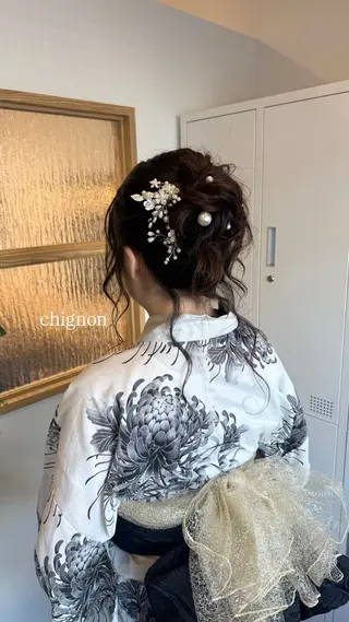 ヘアアレンジ ミウラナツサ /レイヤーカットのヘアスタイル