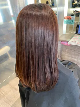 ロング カラー ベージュ/インナー カラー🤍Rieのヘアスタイル