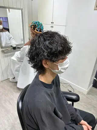 ショート パーマ メンズ dot.グループ指名 No.1橋本滉太のヘアスタイル