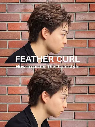 ショート パーマ メンズ masahiro 波巻きシャドウパーマのヘアスタイル