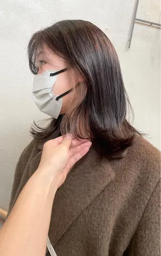 ミディアム カラー 佐藤 永夏のヘアスタイル