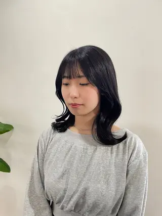 セミロング カラー mopa所属・mopa_kaede 暖色カラー/ロングのヘアスタイル