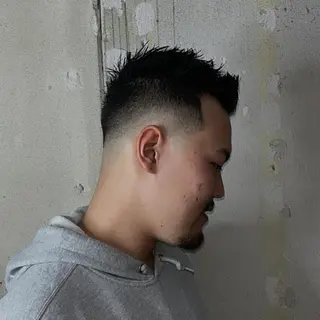 ショート メンズ アイブロウ &CREW スタッフのヘアスタイル