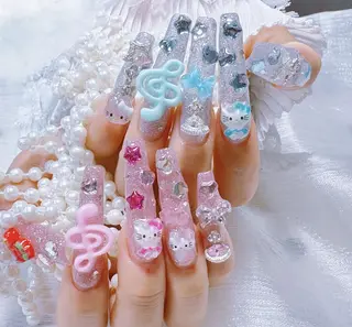 ネイル 🐳彩羽チップ 長さだし専門🐳のネイルデザイン