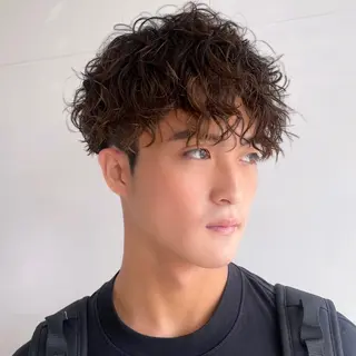 パーマ メンズ 博多No.1 メンズパーマ美容師のヘアスタイル