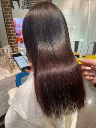 セミロング カラー 韓国ヘア🦋 MIYUのヘアスタイル