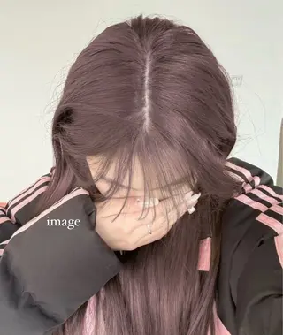 ロング 淡色ラベンダー♡ ニーナ🎀🦙のヘアスタイル