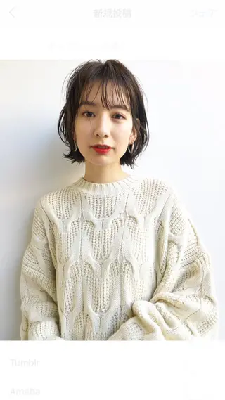 ショート カラー THE DAY所属・AKI HASHIMOTOのヘアスタイル