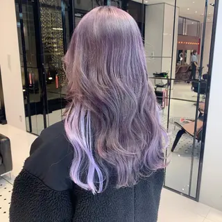 セミロング カラー ハッシュカット/ハイ トーン/MANAMIのヘアスタイル