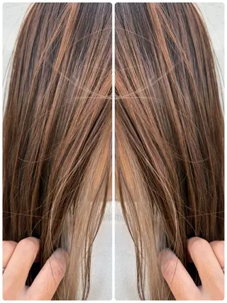 セミロング 艶カラー🕊️ ✴︎Yukari✴︎のヘアスタイル