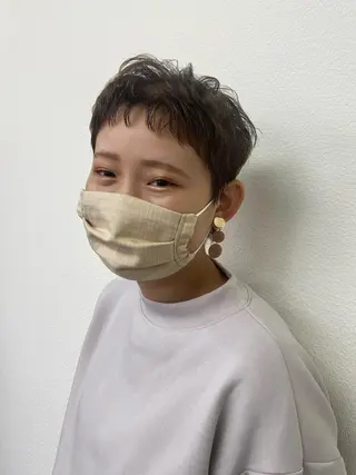 ショート ヘアアレンジ 安澤 彩奈のヘアスタイル