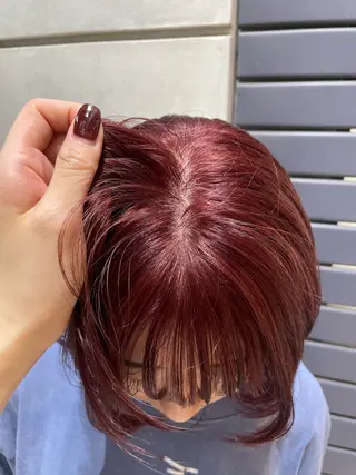 ショート カラー アイブロウリフト パーマモデル/はなのヘアスタイル