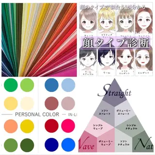 ミディアム カラー パーソナルカラー 藤本夢のヘアスタイル