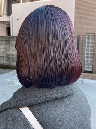 ミディアム カラー ハイトーン/韓国風/ 艶髪/吉祥寺のヘアスタイル