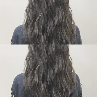 ロング カラー 永岡 鉄平のヘアスタイル