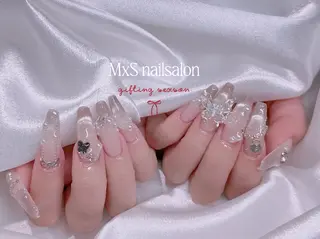 ネイル MxS Nail 【長さだし/フィルイン/マグネット/ワンホンネイル/韓国ネイル/パラジェル】所属・M×S Nail みなのネイルデザイン