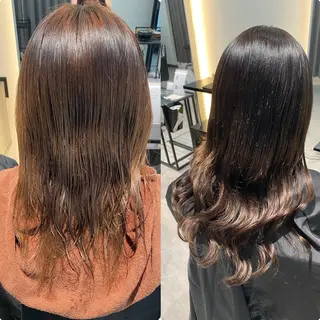 ロング 上村 恵里佳のヘアスタイル