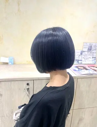 ショート カラー ボブ/美髪矯正 /佐藤　奈巳のヘアスタイル