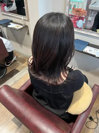 セミロング 顔まわり/オフィス カラー/青栁優🔆のヘアスタイル