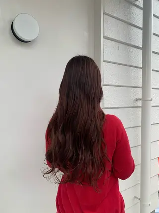 ロング カラー 廣瀬 ちよみのヘアスタイル