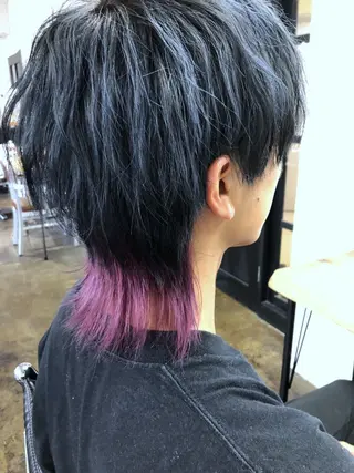 ショート カラー メンズ メンズパーマ メンズ特化ryoのヘアスタイル