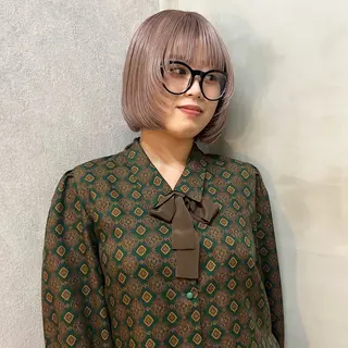 カラー yuumi/大濠🪷 レイヤー/ハイトーンのヘアスタイル