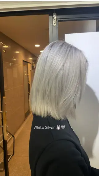 セミロング カラー おくにし はなのヘアスタイル