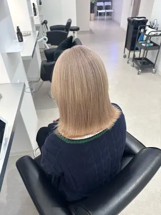 ミディアム カラー ブリーチ/艶カラー 💎koharu💎のヘアスタイル