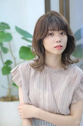 ミディアム 静岡/草薙パーマ メンズバレイヤージュのヘアスタイル