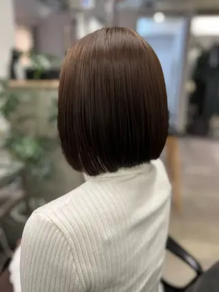 ショート JIN/暖色カラー /髪質改善/艶髪のヘアスタイル