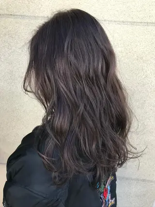 ロング R-5 shonandai所属・🍋透け感カラー🍃 オリーブ🍐Kahoのヘアスタイル