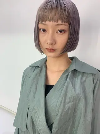 ショート カラー 🧨ブリーチー×ボブ レイヤー💎じゅえるのヘアスタイル