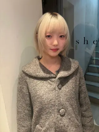 ミディアム カラー riria/ボブ /ブラウンカラー🎀のヘアスタイル