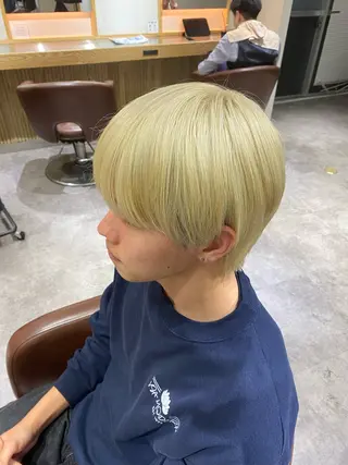 カラー メンズ メンズブリーチカラー /パーマ ごーた立川のヘアスタイル