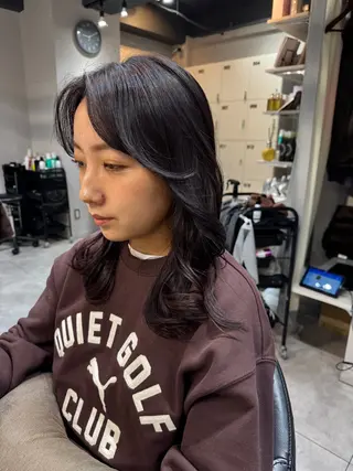 ミディアム カラー Dxxxx III所属・女性目線の大人 メンズ*Ayakaのヘアスタイル