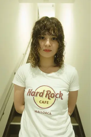 セミロング カラー パーマ パーマ 大須美容師 ぱるのヘアスタイル