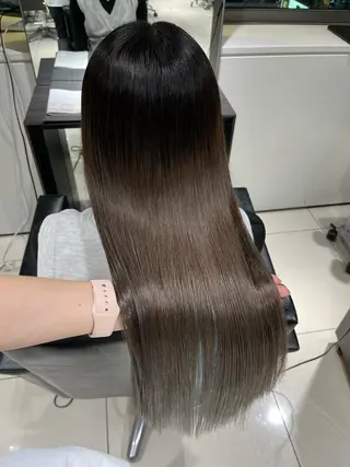 ロング SALOWIN渋谷caldo店B1所属・岐津公太 メンズ縮毛矯正のプロのヘアスタイル