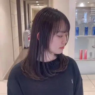 ロング カラー 💖大人韓国ヘア💖 韓国艶カラー【銀座】のヘアスタイル
