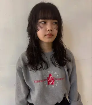 セミロング パーマ RikO *. レイヤースタイルのヘアスタイル