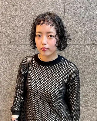 ミディアム カラー パーマ ヘアアレンジ メンズ キッズ ネイル マツエク・マツパ アイブロウ tatsumi/ボブ ウルフ/レイヤーのヘアスタイル
