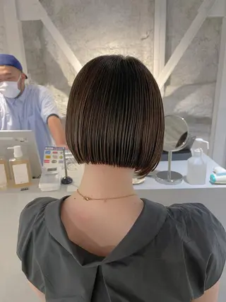 ミディアム カラー 川本 裕🌿のヘアスタイル