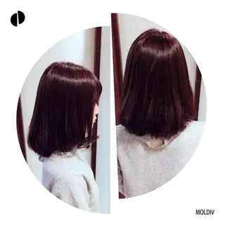 ミディアム カラー ✨縮毛矯正✨髪質改善 ナカシマ ユミのヘアスタイル