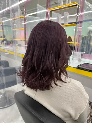 ミディアム I S所属・🌿透明感カラー‪ 縮毛矯正✨かずきのヘアスタイル