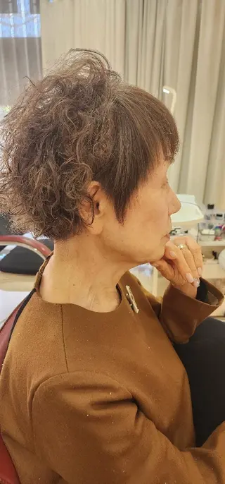 ミディアム カラー パーマ hairmake Juinのヘアスタイル