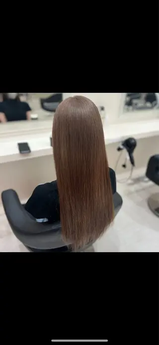 ロング カラー ヘアアレンジ 韓国レイヤー&ピンク 艶髪🩶maikoのヘアスタイル